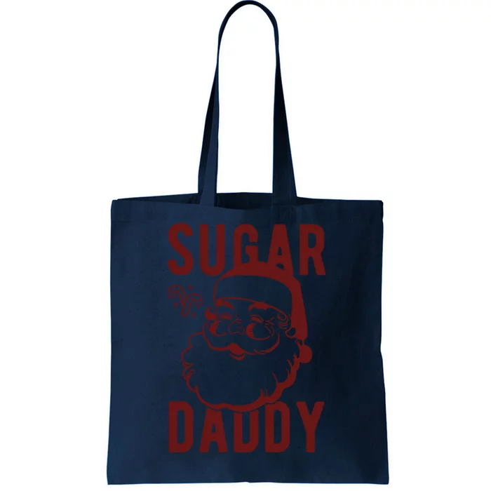 Sugar Daddy Funny Santa Christmas Tote Bag