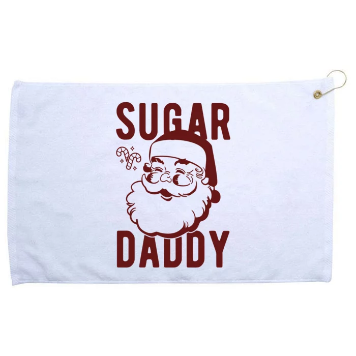 Sugar Daddy Funny Santa Christmas Grommeted Golf Towel