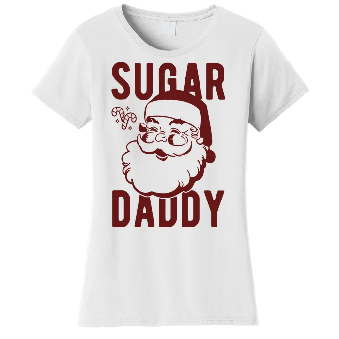 Sugar Daddy Funny Santa Christmas Women's T-Shirt