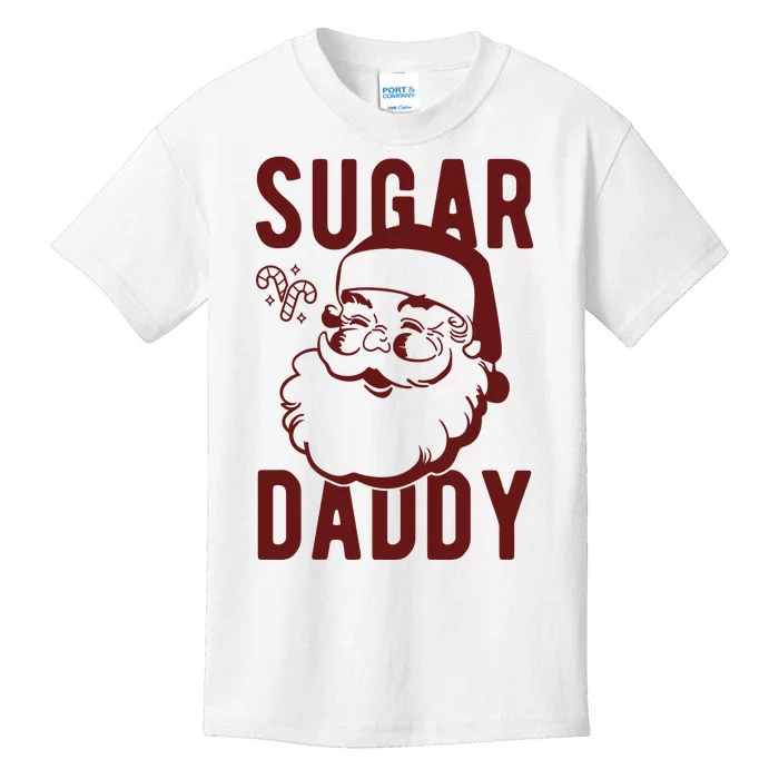 Sugar Daddy Funny Santa Christmas Kids T-Shirt