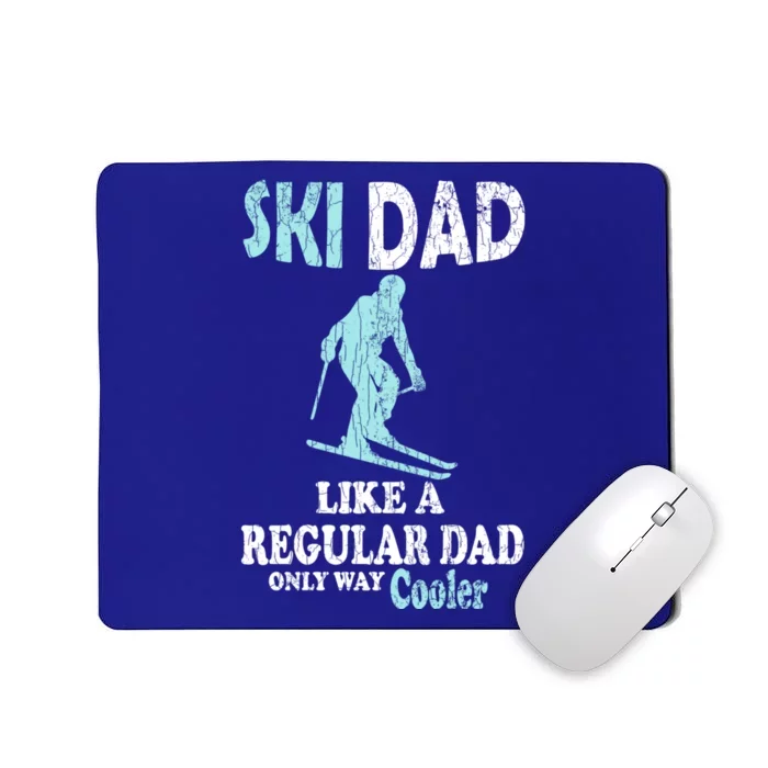 Ski Dad Funny Retro Vintage Skiing Skier Adventure Graphic Gift Mousepad