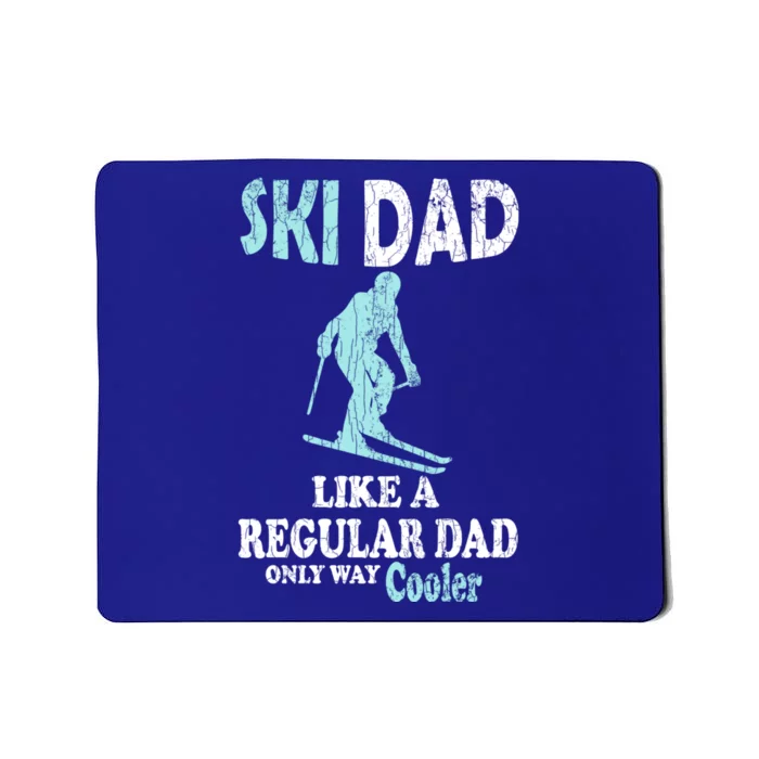 Ski Dad Funny Retro Vintage Skiing Skier Adventure Graphic Gift Mousepad