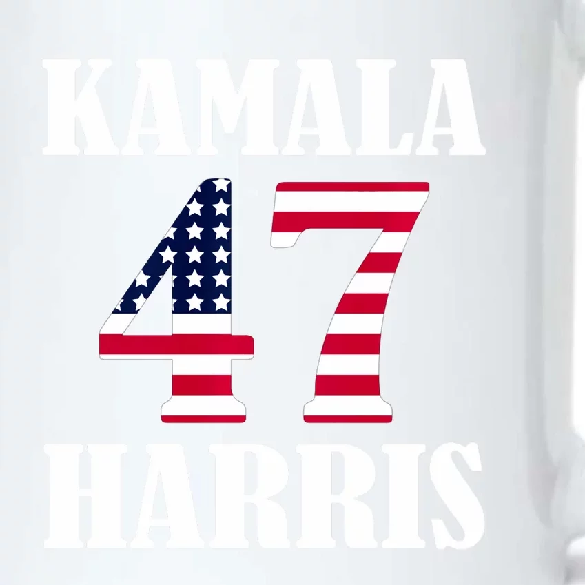 Standard Design Featuring Kamala 47 Hariis Text Black Color Changing Mug