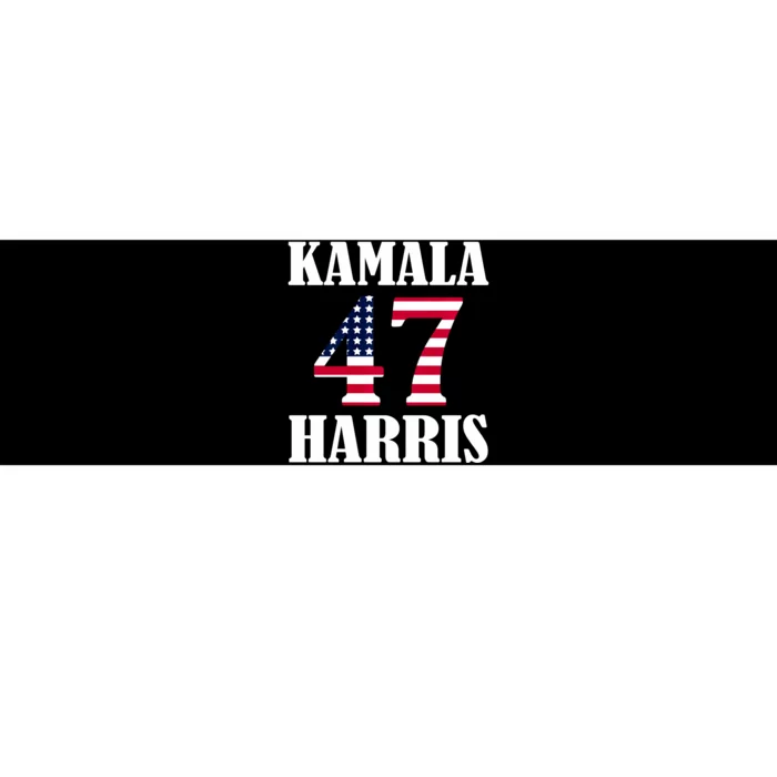 Standard Design Featuring Kamala 47 Hariis Text Bumper Sticker