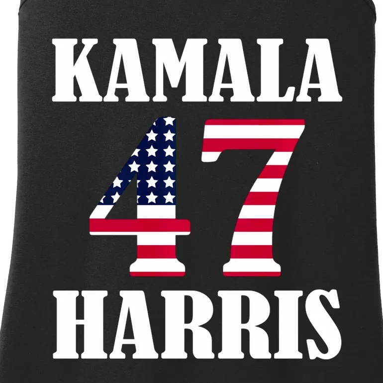 Standard Design Featuring Kamala 47 Hariis Text Ladies Essential Tank