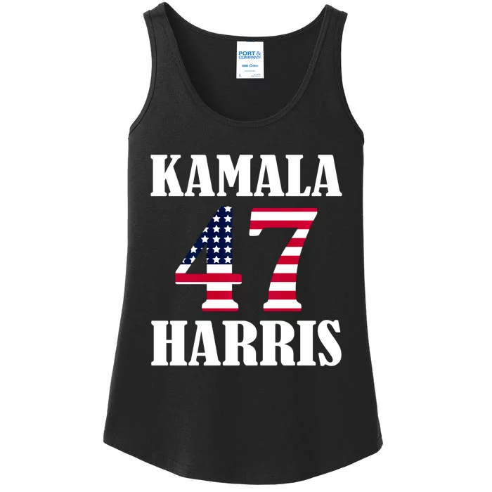 Standard Design Featuring Kamala 47 Hariis Text Ladies Essential Tank