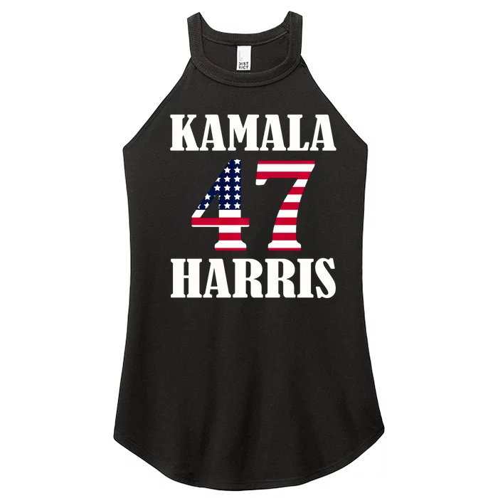 Standard Design Featuring Kamala 47 Hariis Text Women’s Perfect Tri Rocker Tank