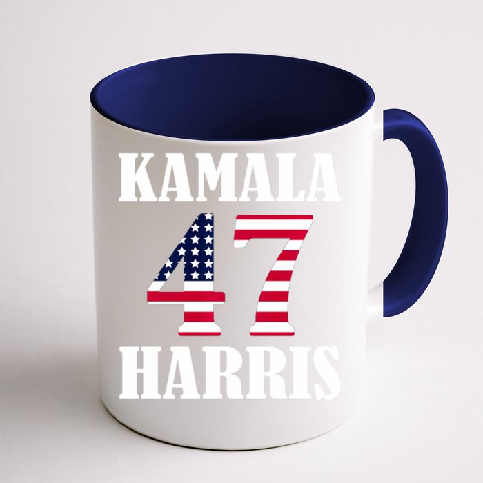 Standard Design Featuring Kamala 47 Hariis Text Front & Back Coffee Mug