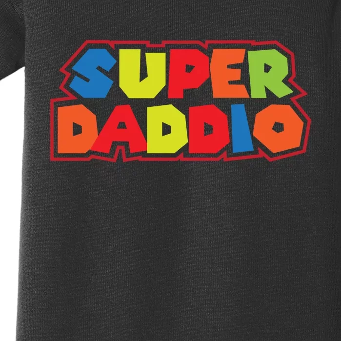 Super Daddio Funny Super Dad Daddy Father Baby Bodysuit