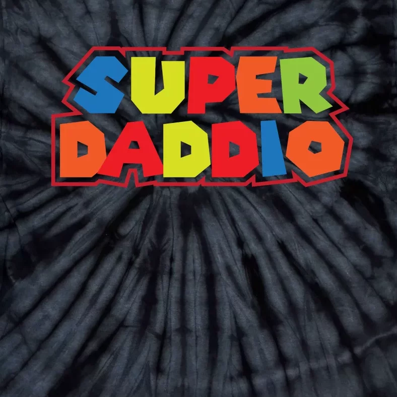 Super Daddio Funny Super Dad Daddy Father Tie-Dye T-Shirt