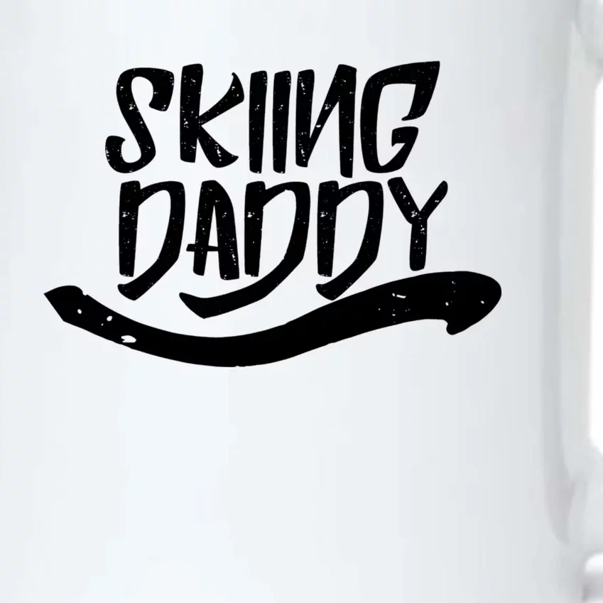 Skiing Daddy Father Dad Ski Skier Gift Black Color Changing Mug