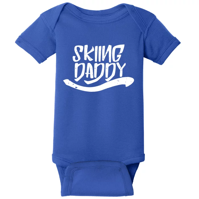 Skiing Daddy Father Dad Ski Skier Gift Baby Bodysuit