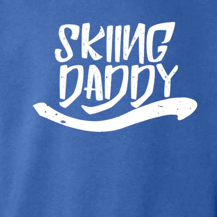 Skiing Daddy Father Dad Ski Skier Gift Toddler Hoodie