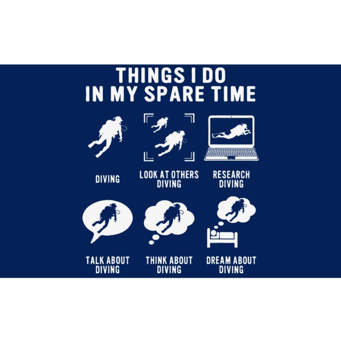 Scuba Diver Funny Things I Do In My Spare Time Free Diving Bumper Sticker