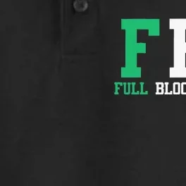 St.Patrick's Day FBI Full Blooded Irish Dry Zone Grid Performance Polo