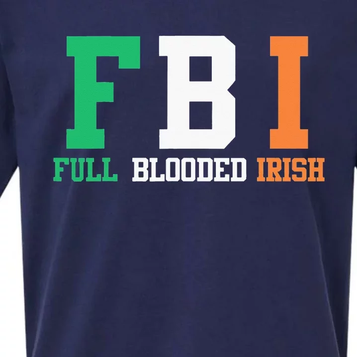 St.Patrick's Day FBI Full Blooded Irish Sueded Cloud Jersey T-Shirt