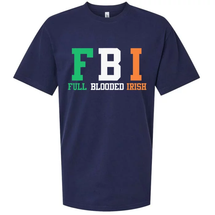 St.Patrick's Day FBI Full Blooded Irish Sueded Cloud Jersey T-Shirt