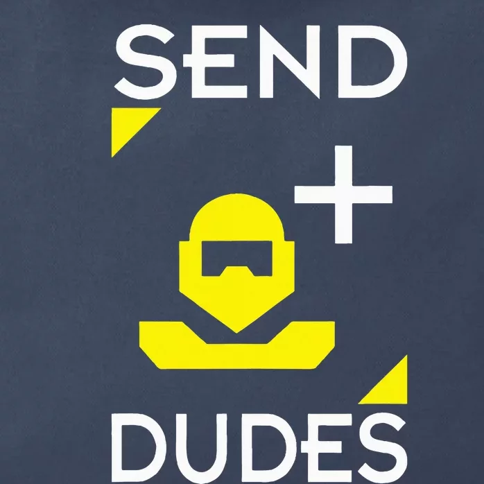 Send Dudes Funny Gamer Meme Zip Tote Bag