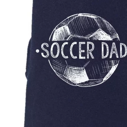 Soccer Dad Family Matching Team Player Gift Sport Lover Papa Doggie 3-End Fleece Hoodie