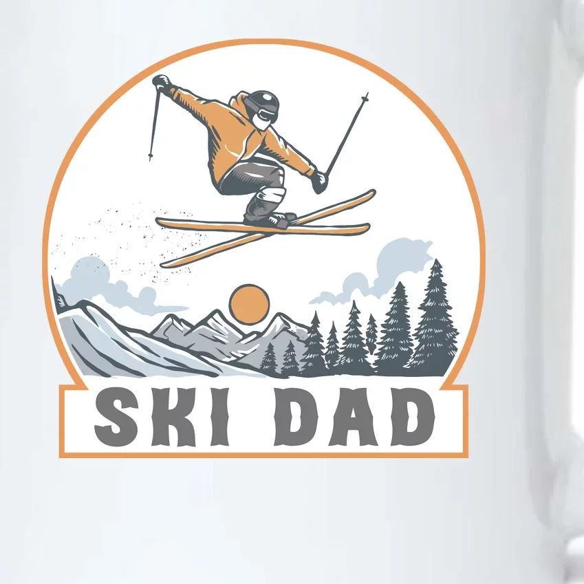 Ski Dad Funny Skiing Winter Black Color Changing Mug