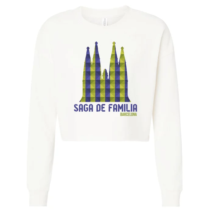 Saga De Familia Barcelona Cropped Pullover Crew