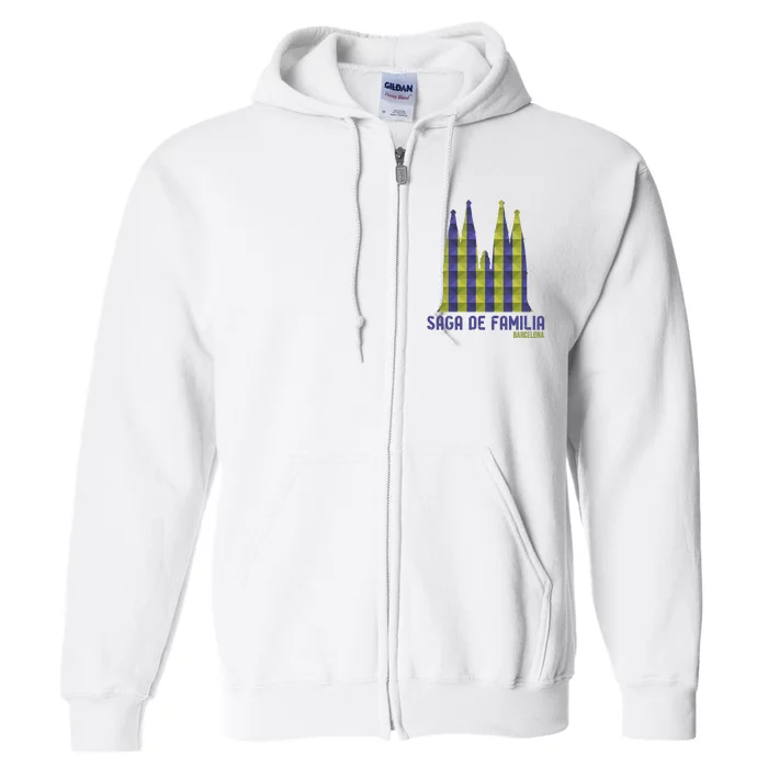 Saga De Familia Barcelona Full Zip Hoodie