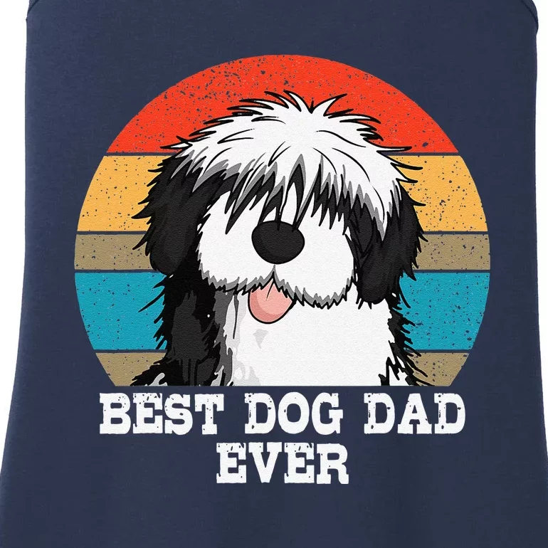 Sheepadoodle Dad Father Gift Idea For Fathers Day Ladies Essential Tank