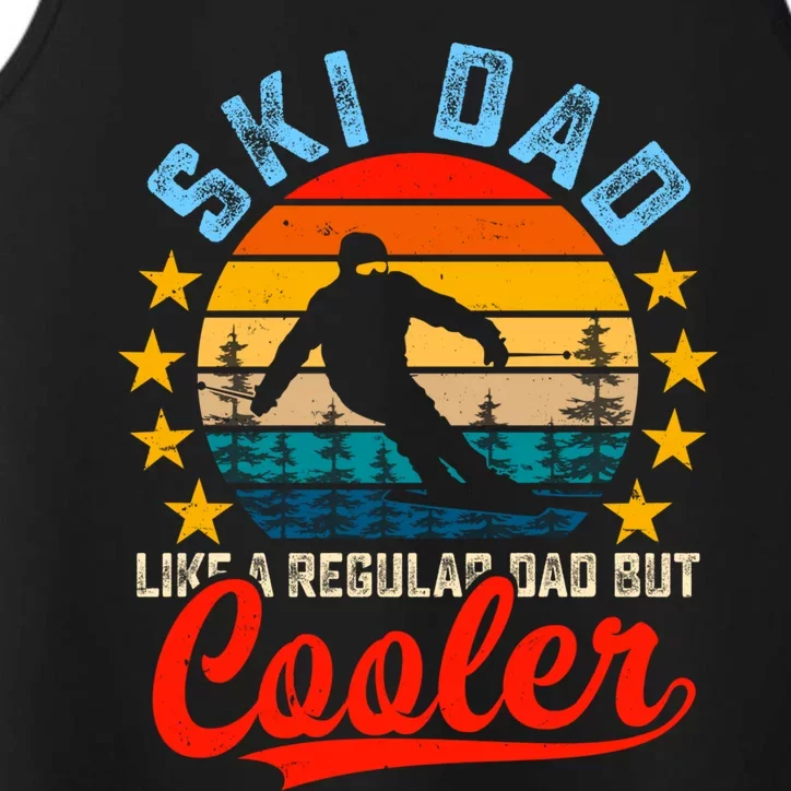 Ski Dad Funny Skier And Skiing Lover Funny Fathers Day Great Gift Performance Tank