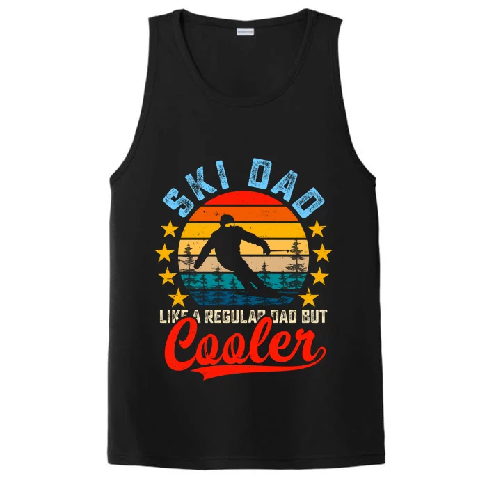 Ski Dad Funny Skier And Skiing Lover Funny Fathers Day Great Gift Performance Tank