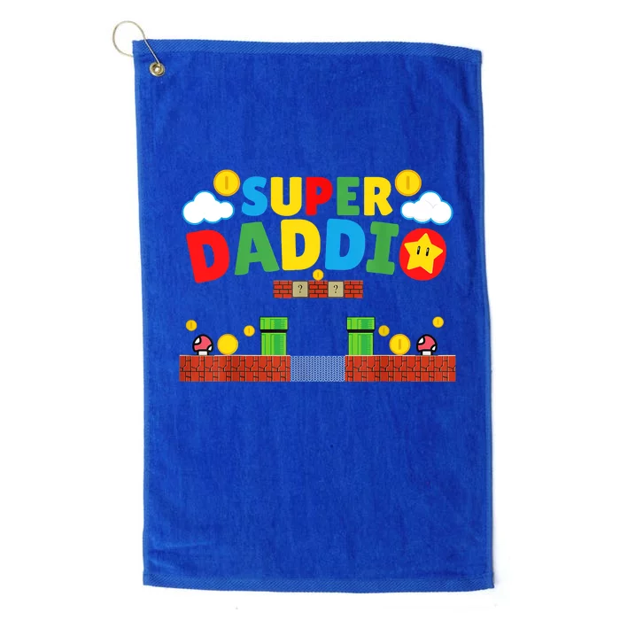 Super Dad ,Funny Dad ,Father's Day Gamer Daddy Super Daddio Platinum Collection Golf Towel