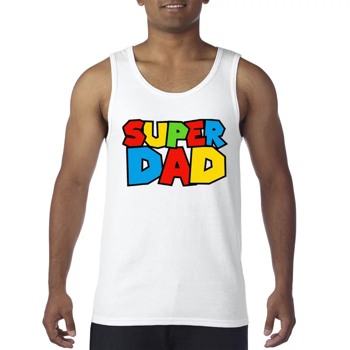 Super Dad Funny Gamer Tank Top