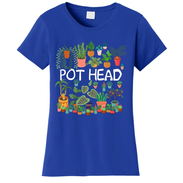 Succulent Design For Pot Head Gardeners Plant Lovers Funny Gift Women's T-Shirt