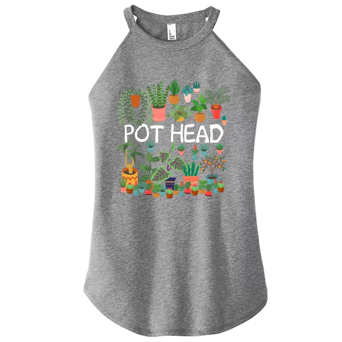 Succulent Design For Pot Head Gardeners Plant Lovers Funny Gift Women’s Perfect Tri Rocker Tank