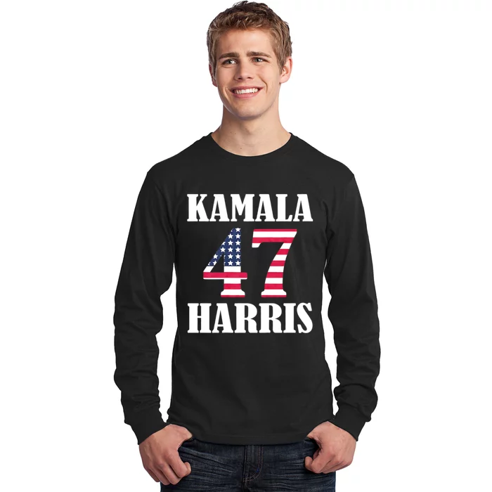 Standard Design Featuring Kamala 47 Hariis Text Long Sleeve Shirt