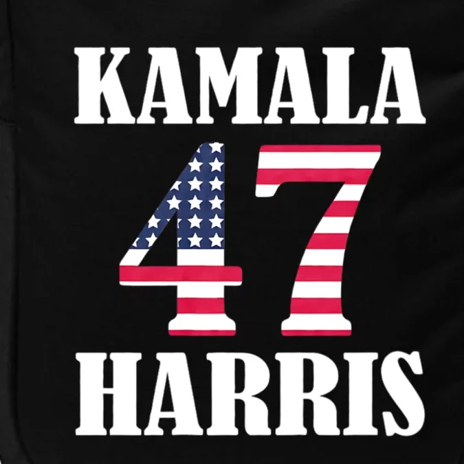 Standard Design Featuring Kamala 47 Hariis Text Impact Tech Backpack