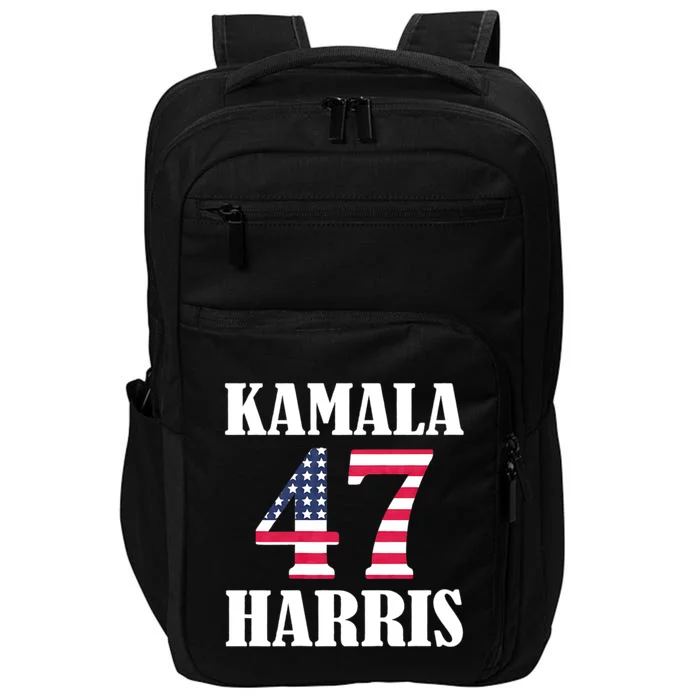 Standard Design Featuring Kamala 47 Hariis Text Impact Tech Backpack