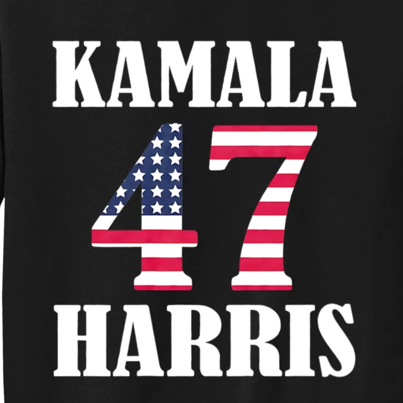 Standard Design Featuring Kamala 47 Hariis Text Tall Sweatshirt