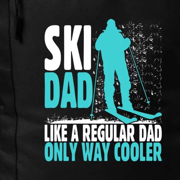 Ski Dad Funny Skier & Skiing Lover Gift For Skier Daily Commute Backpack