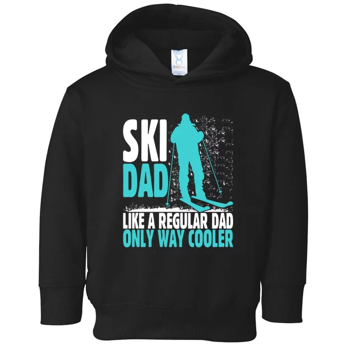 Ski Dad Funny Skier & Skiing Lover Gift For Skier Toddler Hoodie