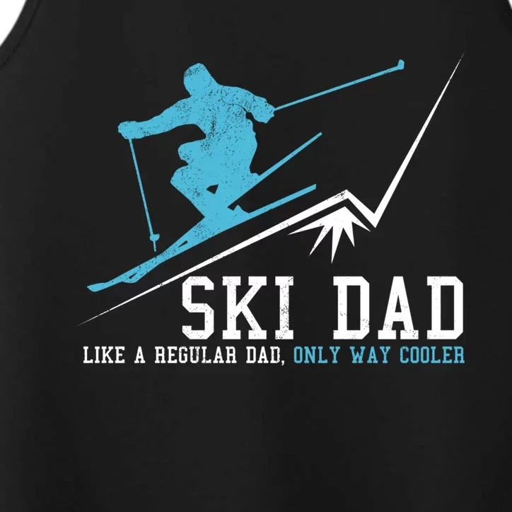 Ski Dad Funny Winter Sports Skiing Father Gift Performance Tank