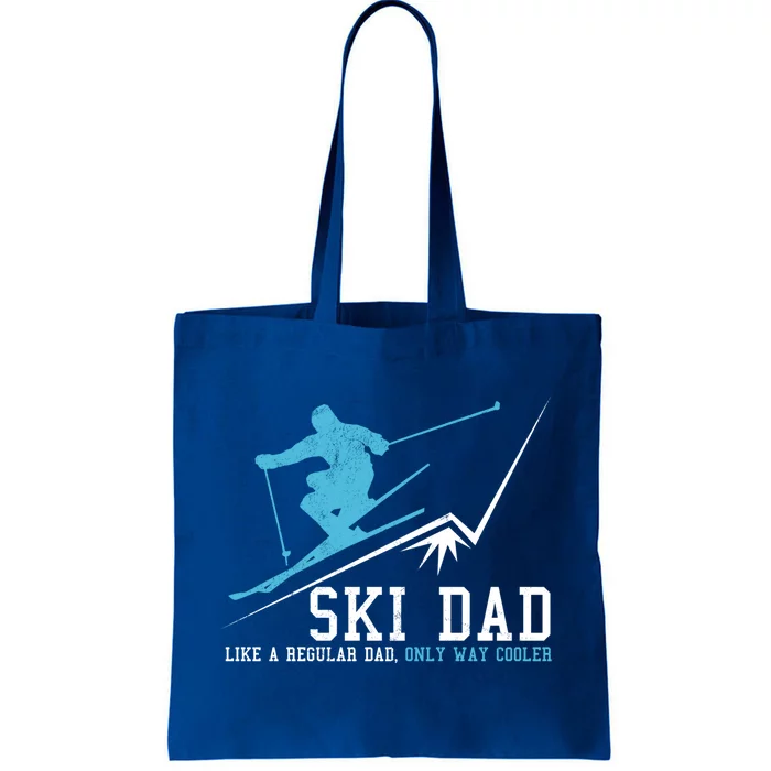 Ski Dad Funny Winter Sports Skiing Father Gift Tote Bag