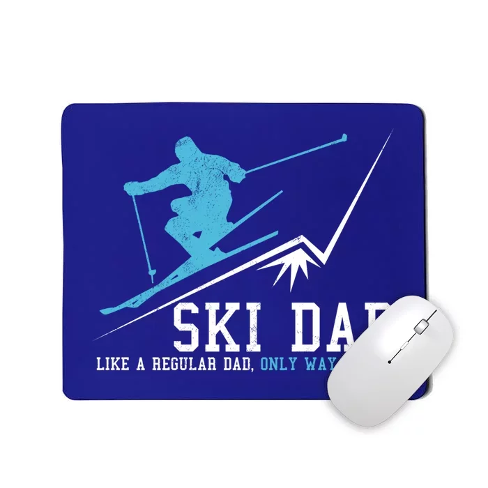 Ski Dad Funny Winter Sports Skiing Father Gift Mousepad