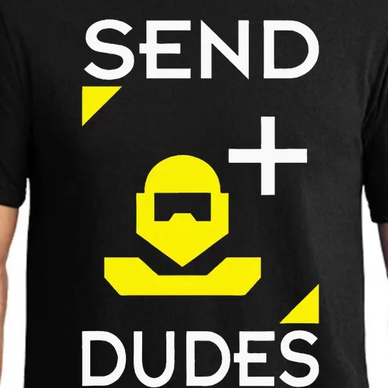 Send Dudes Funny Gamer Meme Pajama Set