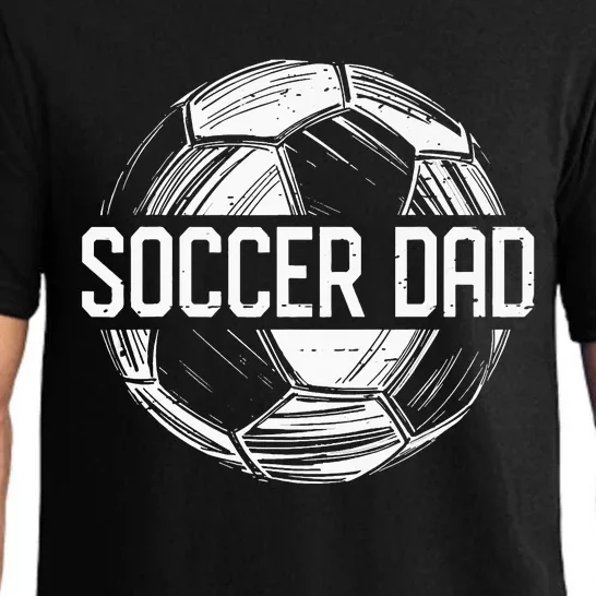 Soccer Dad Funny Soccer Lover Dad Papa Fathers Day Gift Pajama Set