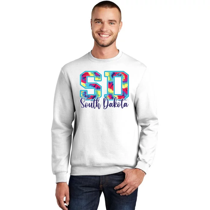 South Dakota Funny Tie Dye Vintage Retro Sweatshirt