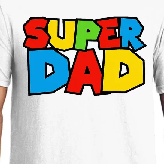 Super Dad Funny Gamer Design For FatherS Day Pajama Set