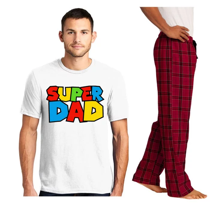 Super Dad Funny Gamer Design For FatherS Day Pajama Set