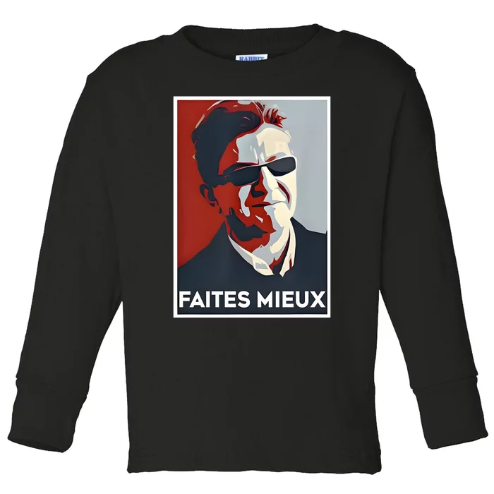 Sebastien Delogu Faites Mieux Toddler Long Sleeve Shirt