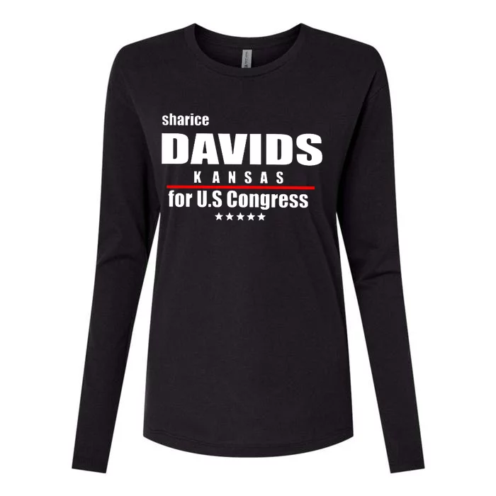 Sharice Davids For United States Congress Womens Cotton Relaxed Long Sleeve T-Shirt