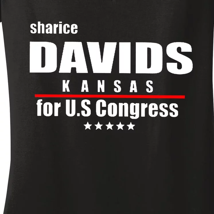 Sharice Davids For United States Congress Women's V-Neck T-Shirt